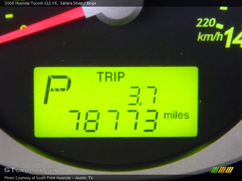 Sahara Silver / Beige 2006 Hyundai Tucson GLS V6