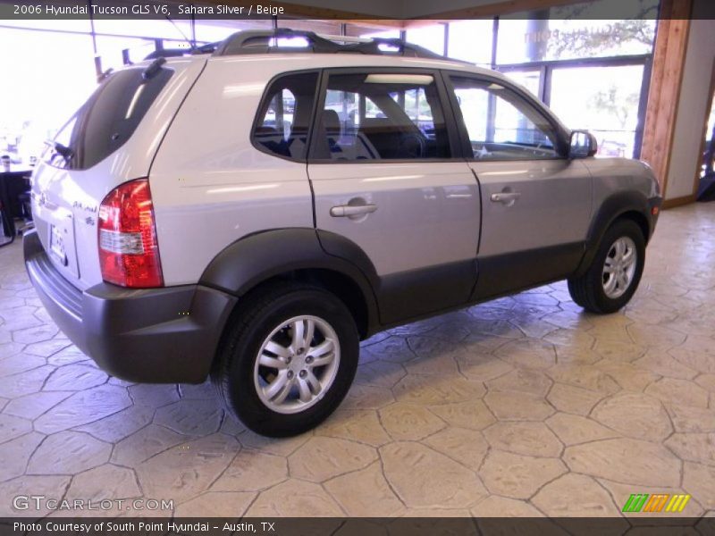 Sahara Silver / Beige 2006 Hyundai Tucson GLS V6