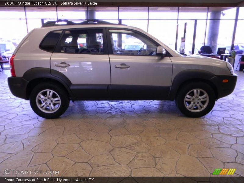 Sahara Silver / Beige 2006 Hyundai Tucson GLS V6