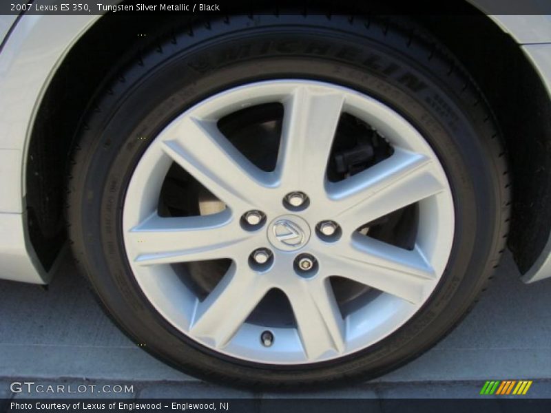 Tungsten Silver Metallic / Black 2007 Lexus ES 350