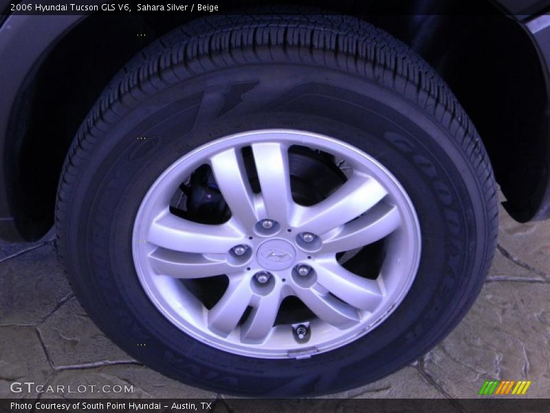 Sahara Silver / Beige 2006 Hyundai Tucson GLS V6