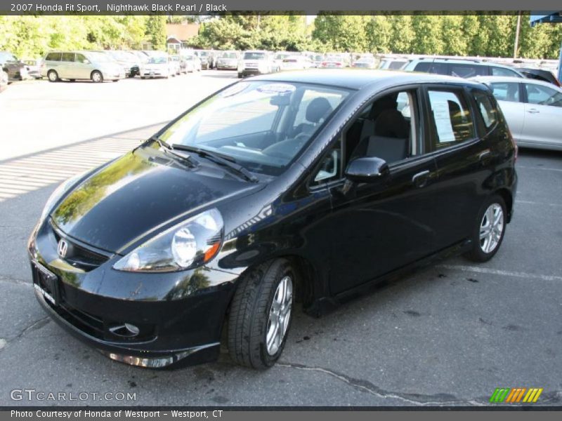 Nighthawk Black Pearl / Black 2007 Honda Fit Sport