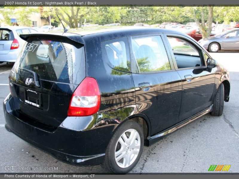 Nighthawk Black Pearl / Black 2007 Honda Fit Sport
