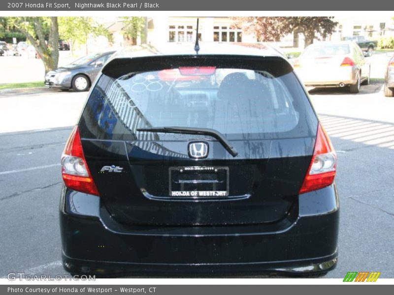 Nighthawk Black Pearl / Black 2007 Honda Fit Sport