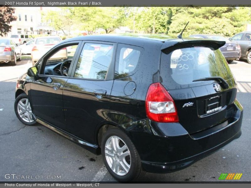 Nighthawk Black Pearl / Black 2007 Honda Fit Sport