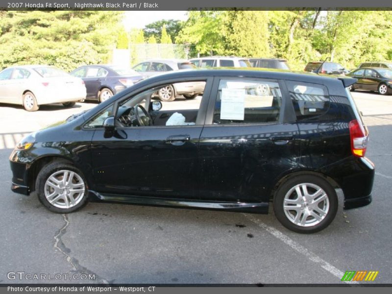 Nighthawk Black Pearl / Black 2007 Honda Fit Sport