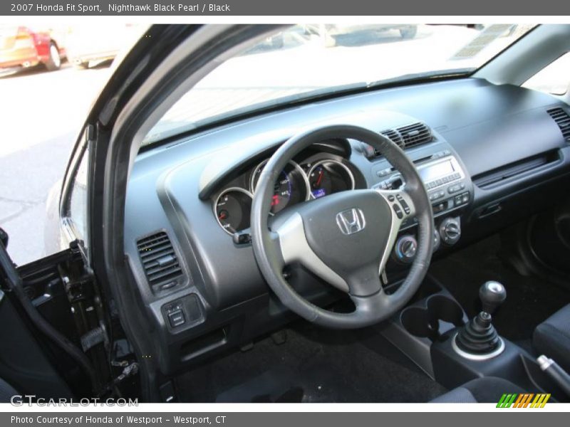 Nighthawk Black Pearl / Black 2007 Honda Fit Sport
