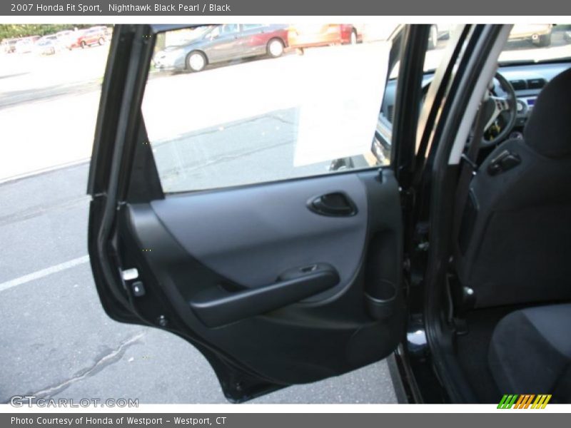 Nighthawk Black Pearl / Black 2007 Honda Fit Sport