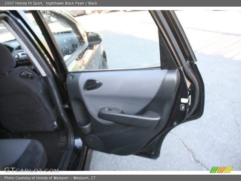 Nighthawk Black Pearl / Black 2007 Honda Fit Sport