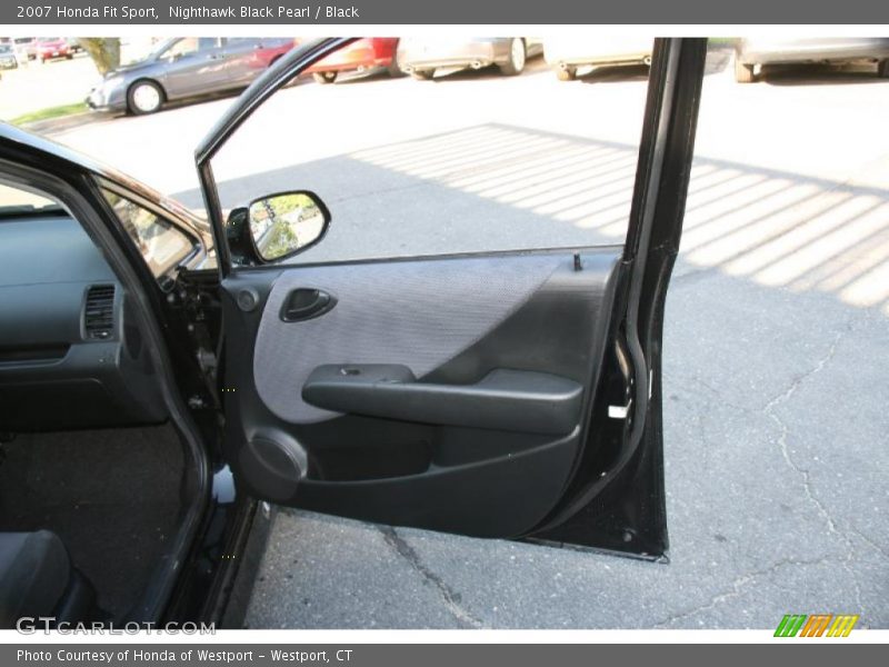 Nighthawk Black Pearl / Black 2007 Honda Fit Sport