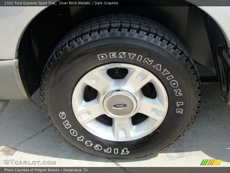 Silver Birch Metallic / Dark Graphite 2002 Ford Explorer Sport Trac