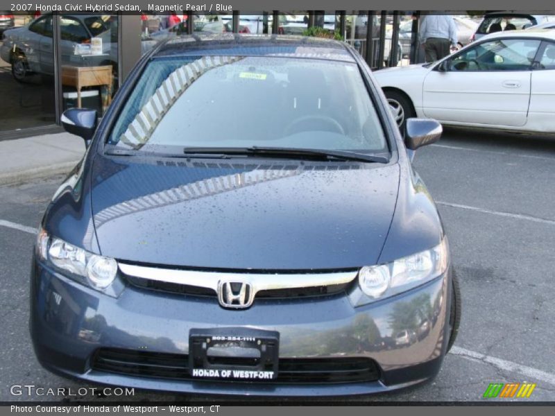 Magnetic Pearl / Blue 2007 Honda Civic Hybrid Sedan