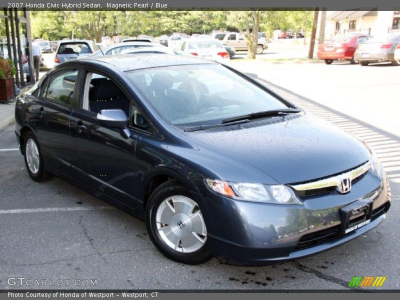 Magnetic Pearl / Blue 2007 Honda Civic Hybrid Sedan