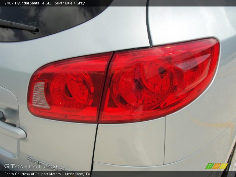 Silver Blue / Gray 2007 Hyundai Santa Fe GLS