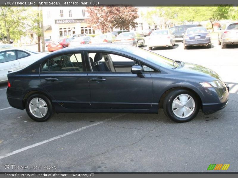 Magnetic Pearl / Blue 2007 Honda Civic Hybrid Sedan