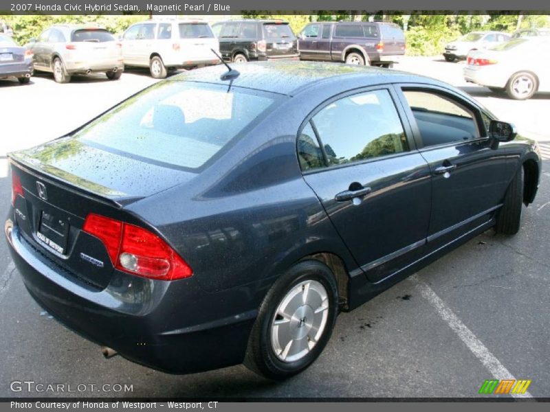 Magnetic Pearl / Blue 2007 Honda Civic Hybrid Sedan