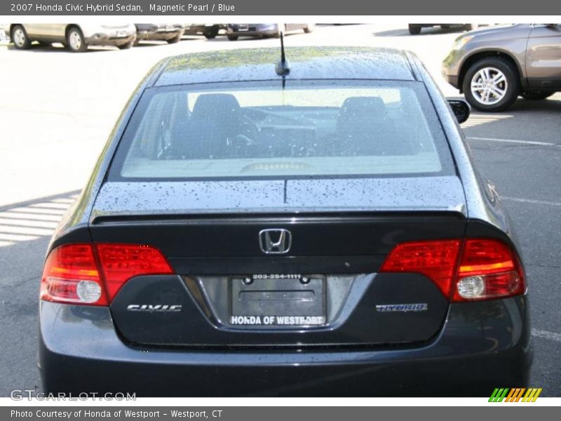 Magnetic Pearl / Blue 2007 Honda Civic Hybrid Sedan