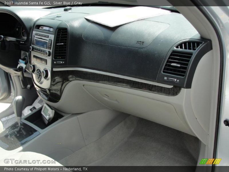Silver Blue / Gray 2007 Hyundai Santa Fe GLS
