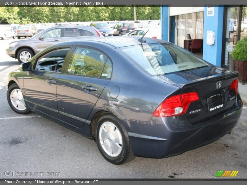 Magnetic Pearl / Blue 2007 Honda Civic Hybrid Sedan