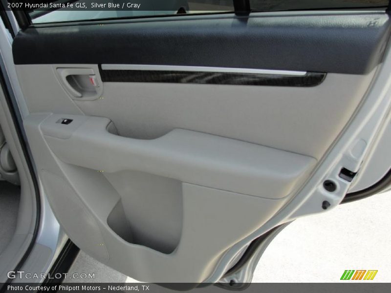 Silver Blue / Gray 2007 Hyundai Santa Fe GLS