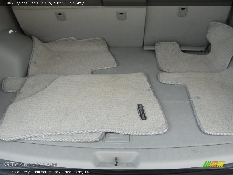 Silver Blue / Gray 2007 Hyundai Santa Fe GLS