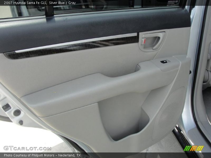 Silver Blue / Gray 2007 Hyundai Santa Fe GLS