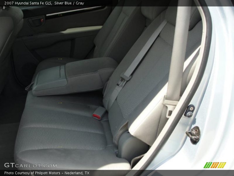 Silver Blue / Gray 2007 Hyundai Santa Fe GLS