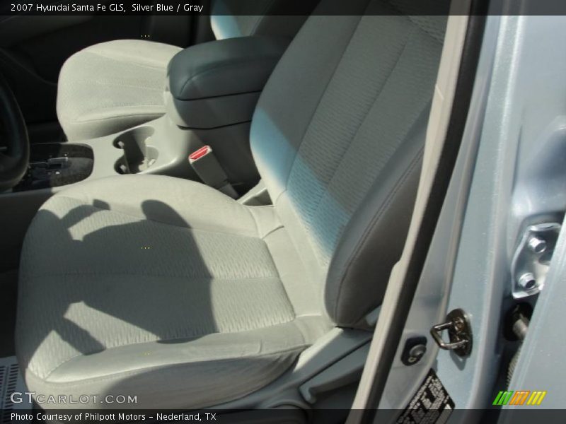 Silver Blue / Gray 2007 Hyundai Santa Fe GLS
