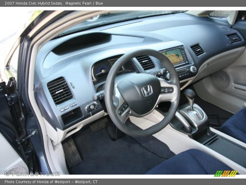 Magnetic Pearl / Blue 2007 Honda Civic Hybrid Sedan