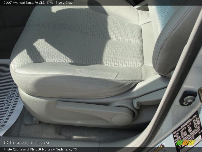 Silver Blue / Gray 2007 Hyundai Santa Fe GLS