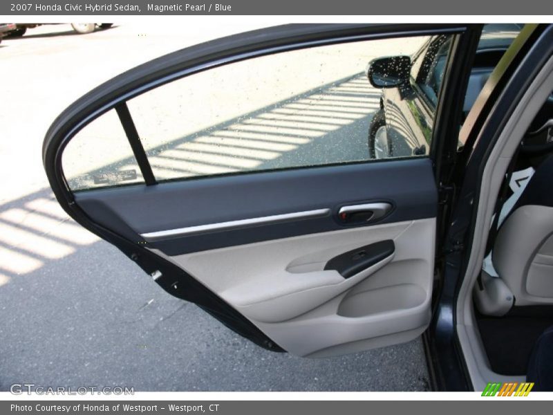 Magnetic Pearl / Blue 2007 Honda Civic Hybrid Sedan