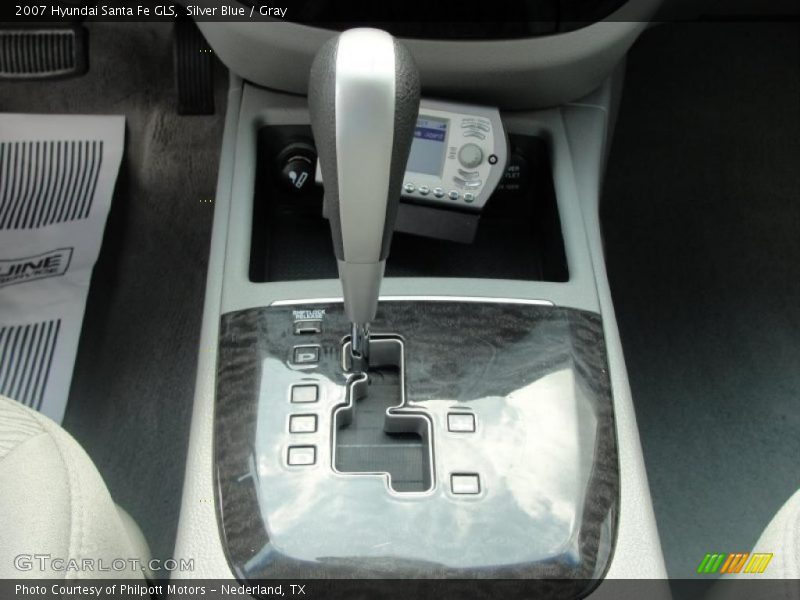 Silver Blue / Gray 2007 Hyundai Santa Fe GLS