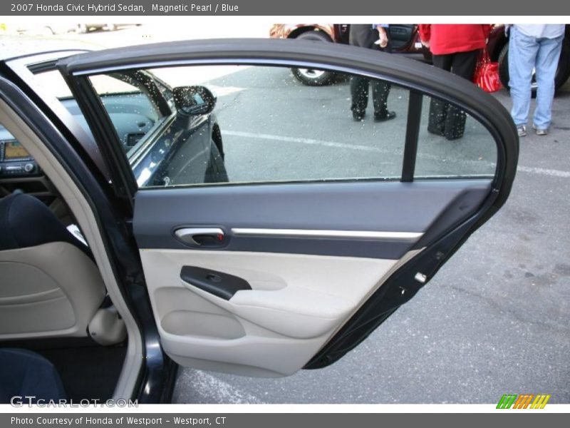Magnetic Pearl / Blue 2007 Honda Civic Hybrid Sedan