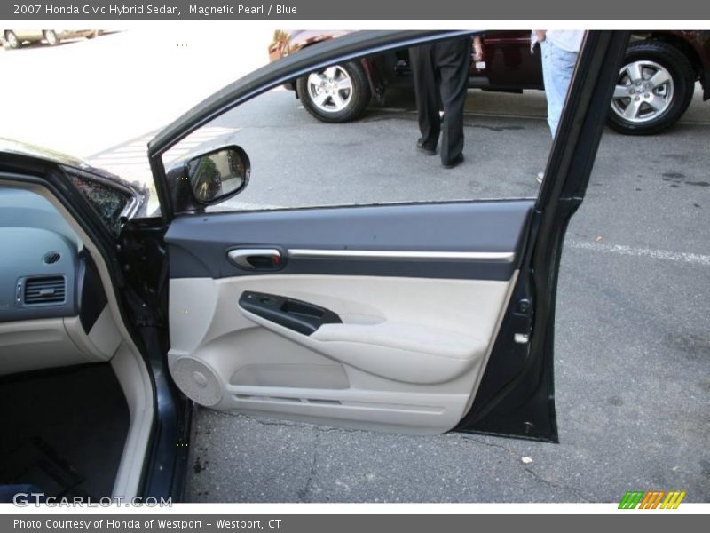 Magnetic Pearl / Blue 2007 Honda Civic Hybrid Sedan