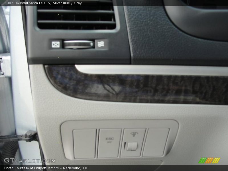 Silver Blue / Gray 2007 Hyundai Santa Fe GLS