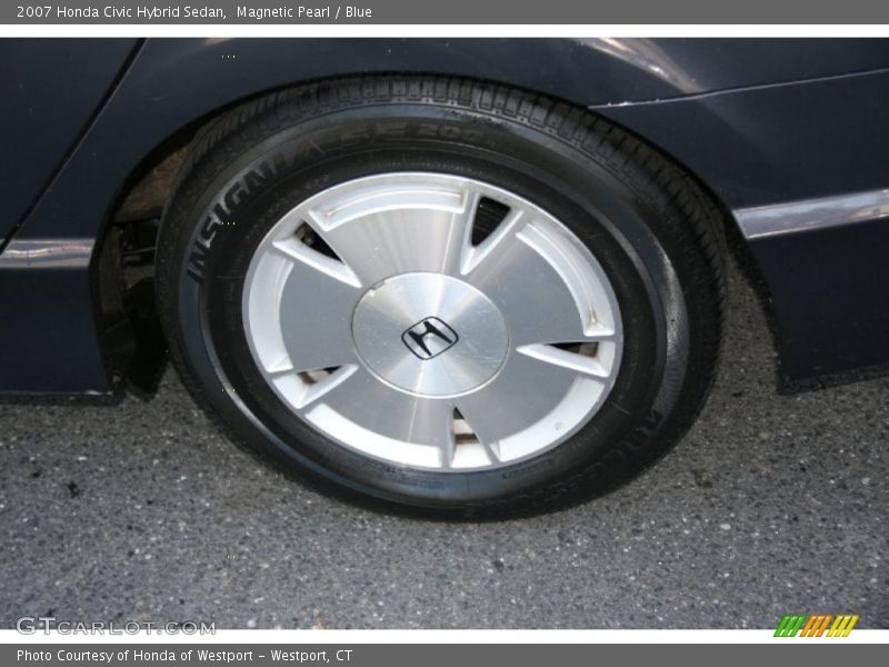 Magnetic Pearl / Blue 2007 Honda Civic Hybrid Sedan