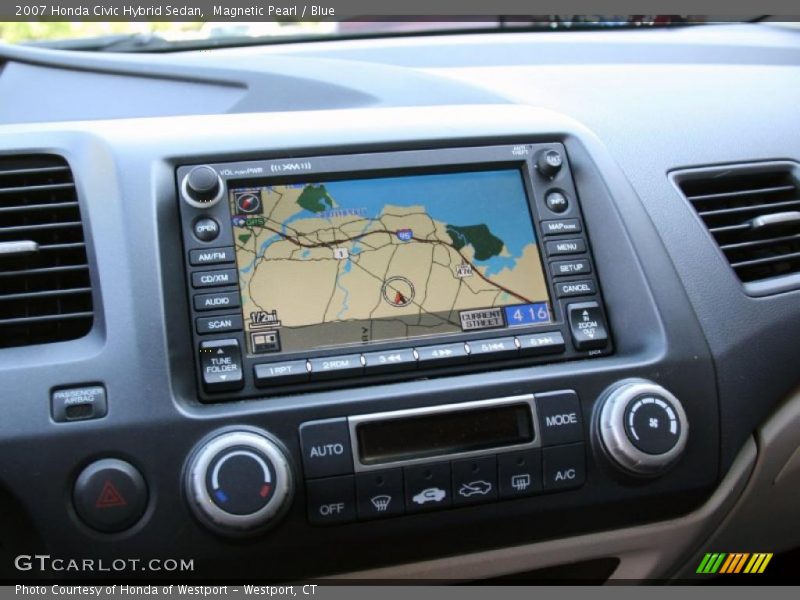 Magnetic Pearl / Blue 2007 Honda Civic Hybrid Sedan