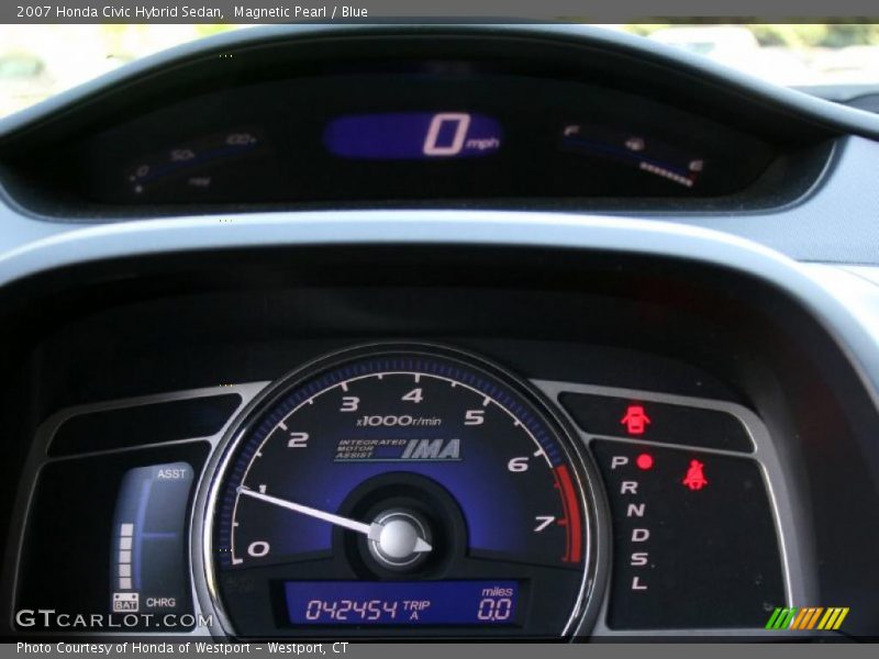 Magnetic Pearl / Blue 2007 Honda Civic Hybrid Sedan