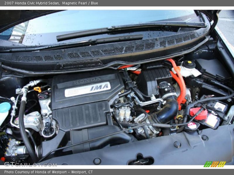 Magnetic Pearl / Blue 2007 Honda Civic Hybrid Sedan