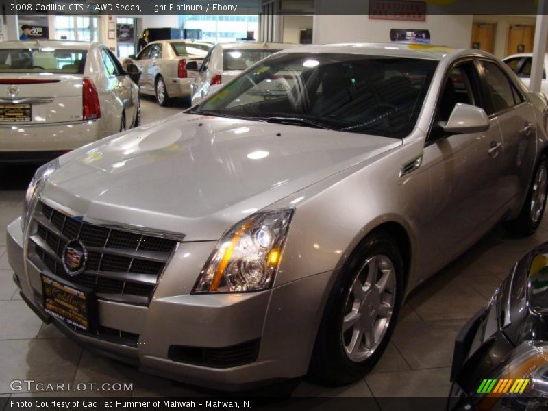 Light Platinum / Ebony 2008 Cadillac CTS 4 AWD Sedan