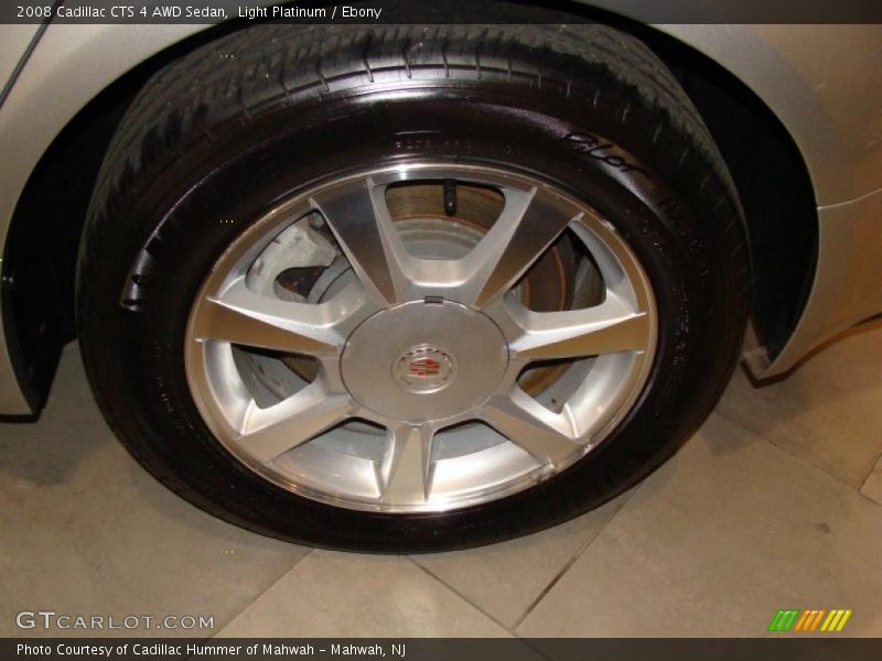 Light Platinum / Ebony 2008 Cadillac CTS 4 AWD Sedan