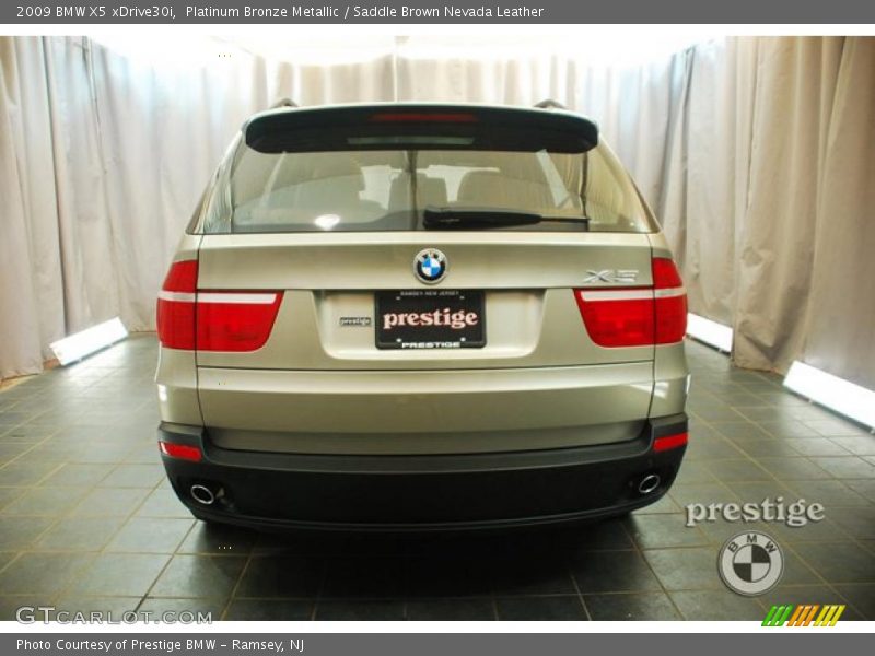 Platinum Bronze Metallic / Saddle Brown Nevada Leather 2009 BMW X5 xDrive30i