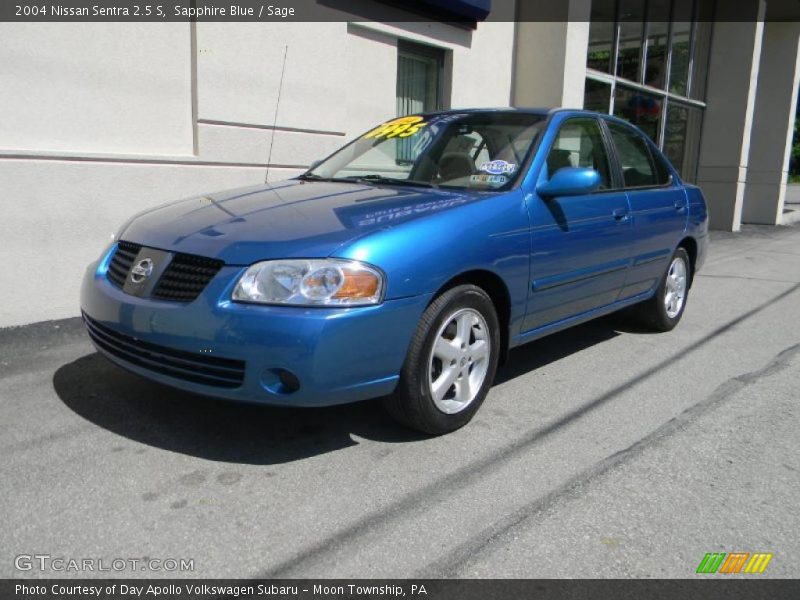 Sapphire Blue / Sage 2004 Nissan Sentra 2.5 S