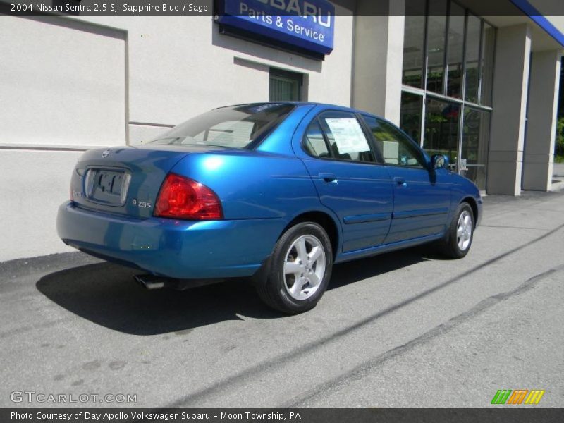 Sapphire Blue / Sage 2004 Nissan Sentra 2.5 S