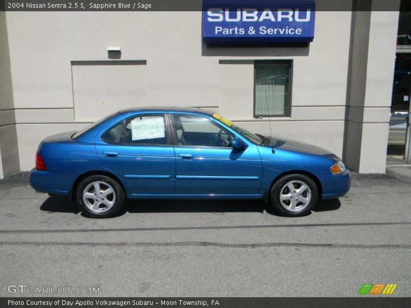 Sapphire Blue / Sage 2004 Nissan Sentra 2.5 S