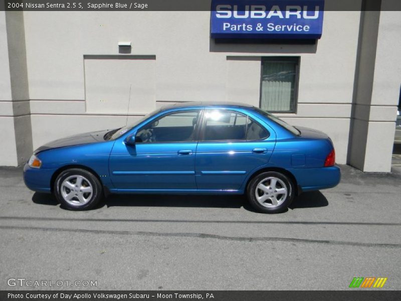 Sapphire Blue / Sage 2004 Nissan Sentra 2.5 S
