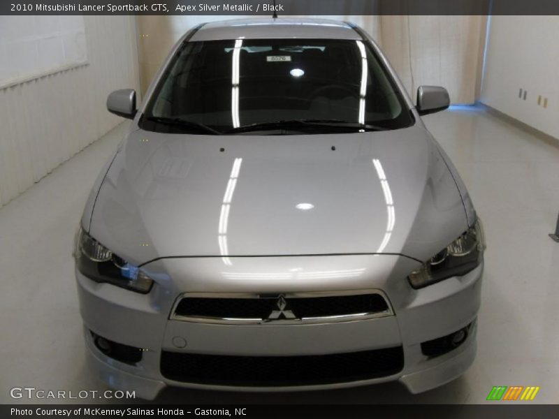 Apex Silver Metallic / Black 2010 Mitsubishi Lancer Sportback GTS