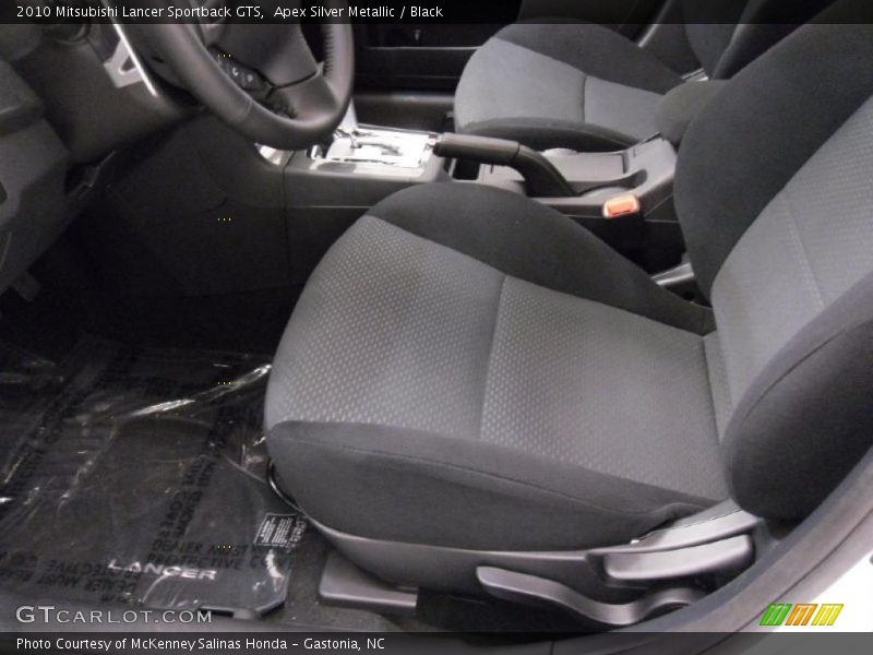 Apex Silver Metallic / Black 2010 Mitsubishi Lancer Sportback GTS