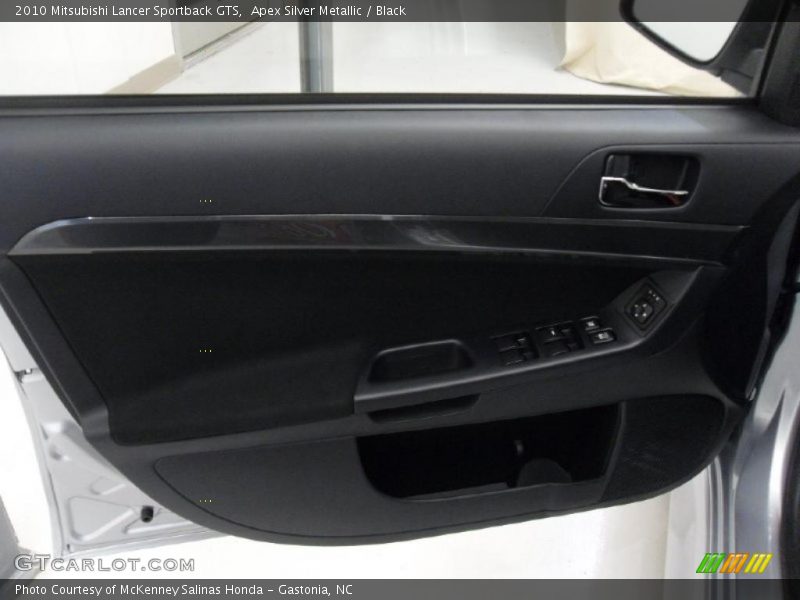 Apex Silver Metallic / Black 2010 Mitsubishi Lancer Sportback GTS