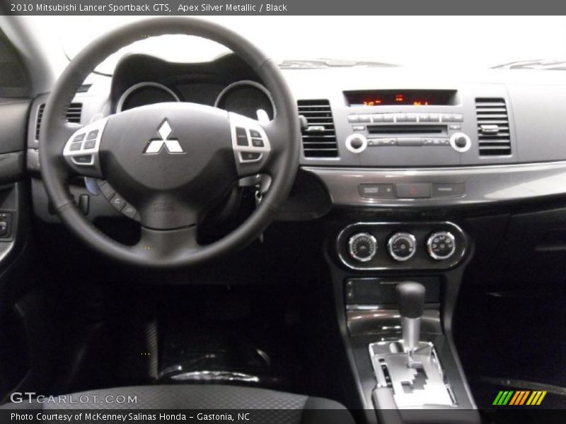 Apex Silver Metallic / Black 2010 Mitsubishi Lancer Sportback GTS